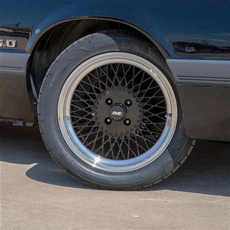 Mustang Sve Fox Body 4 Lug Mesh Wheel Gloss Black 17x8 79 93