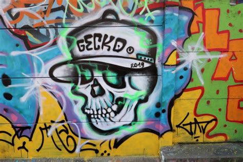 Street Art Skull Graffiti Free Stock Photo By Gaimard Jacques On