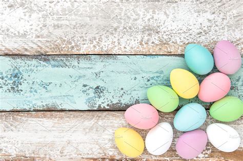 Pastel Colored Easter Eggs ~ Holiday Photos ~ Creative Market