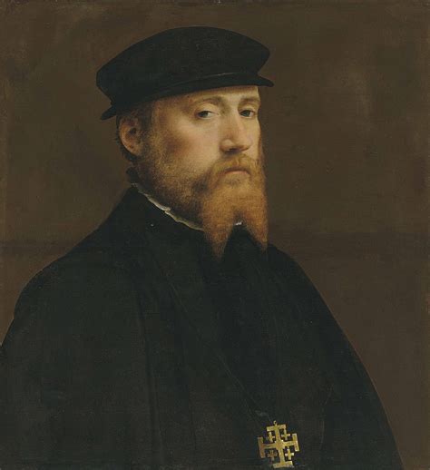 Workshop Of Jan Van Scorel Schoorl 1495 1562 Utrecht Portrait Of A