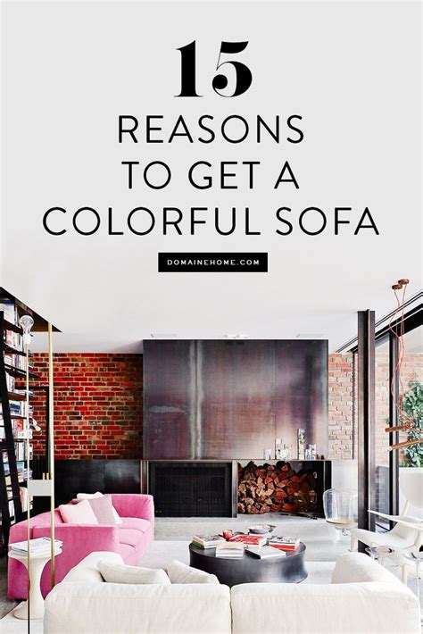 23 Colorful Reasons To Break From The Neutral Sofa With Images Sofa Colors Apartment