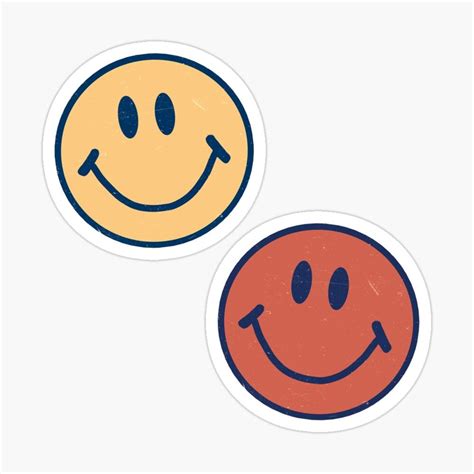 Smiley Faces Glossy Sticker By Krgood In 2020 Coloring Stickers
