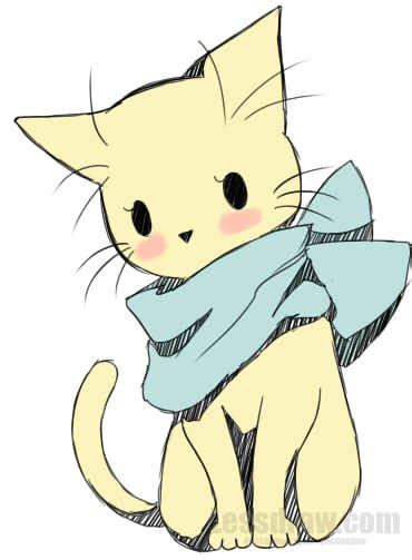 How To Draw Anime Cat Easy Lessdraw Эскизы персонажей Рисунки