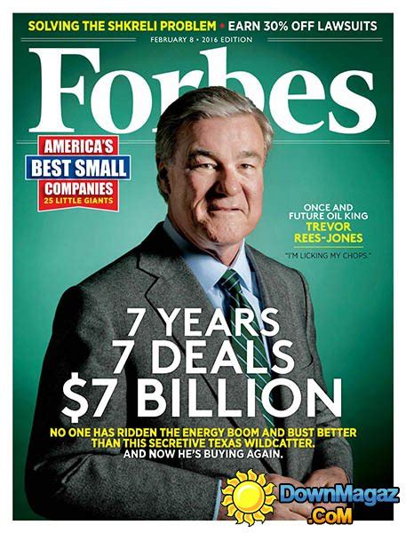 Official twitter account of forbes, the world's leading voice for entrepreneurial success and free enterprise. Forbes USA - 8 February 2016 » Download PDF magazines - Magazines Commumity!