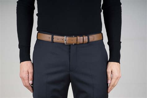 Buy Brown Mens Dress Belt LeatherBeltsOnline Com Zero Shipping Cost