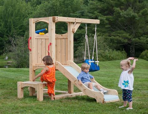 Frolic 846 Wooden Swing Set And Outdoor Playset Cedarworks Playsets