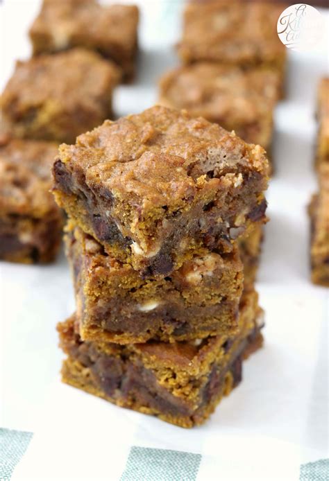 Loaded Pumpkin Blondies A Kitchen Addiction