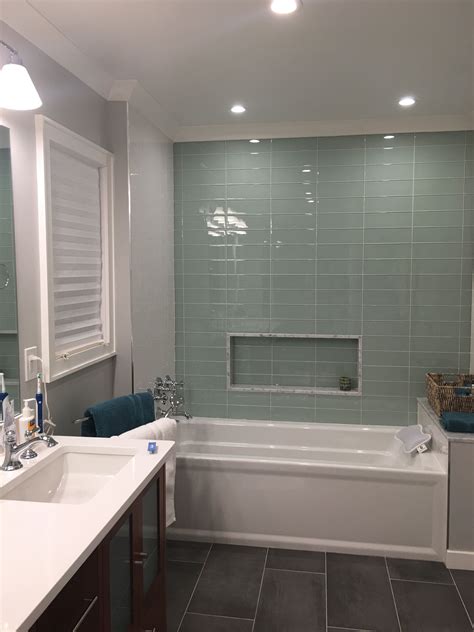 Enhance Your Bathroom With The Beauty Of Glass Tiles Bathroom Ideas