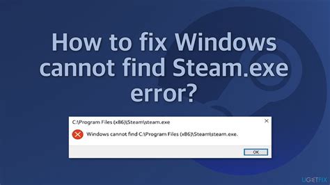 Fix Windows Cannot Find Steam Exe Fixed Completely Techisours My Xxx