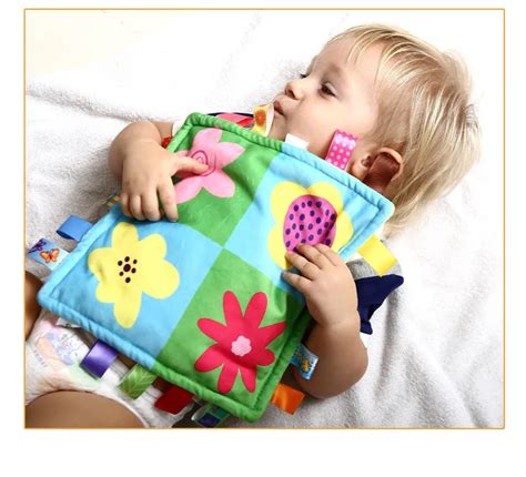 30cm Baby Comforting Taggies Blanket Soft Square Plush Baby Appease