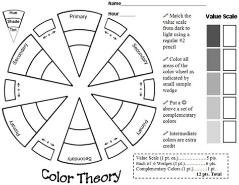 Basic Color Theory Printable Scyap Color Theory Art C