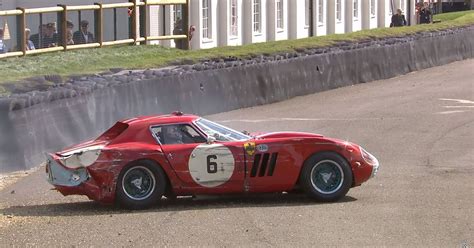 Watch This Rare Multi Million Dollar Ferrari Hit A Tire Wall