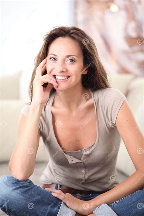 Smiling Woman Stock Photo Image Of Happy Woman Vertical 15497898