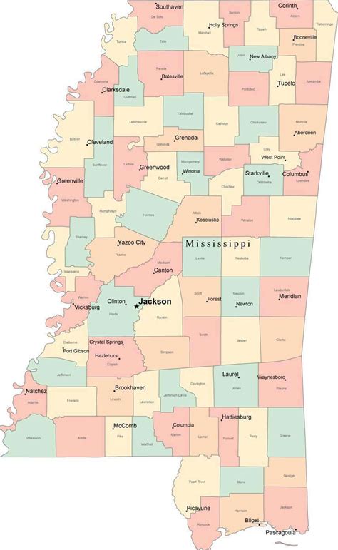 Mississippi County Map With Cities Topographic Map World Porn Sex Picture