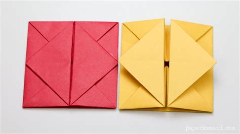 Origami Envelope Or Box Instructions Origami Tutorial Diy Origami