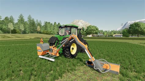 Ferri Orange Hydraulic Reach Mower V 10 Farming Simulator 22 Mods