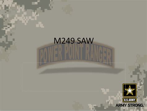 M249 Pmi Powerpoint Ranger Pre Made Military Ppt Classes