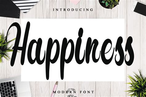 Happiness Font By Abbasalam · Creative Fabrica