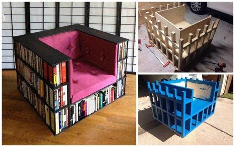 Diy Bookshelf Chair For Book Worms Bookshelves Diy Bookshelf Chair