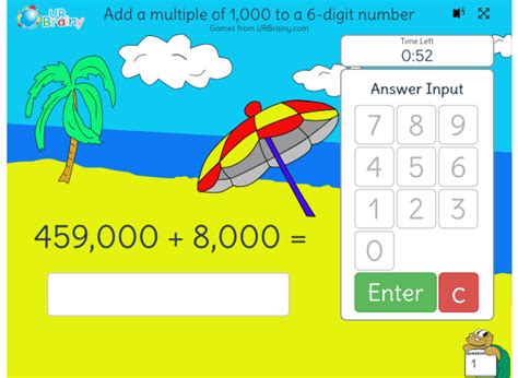 Add A Multiple Of 1000 To A 6 Digit Number Addition Maths Games For