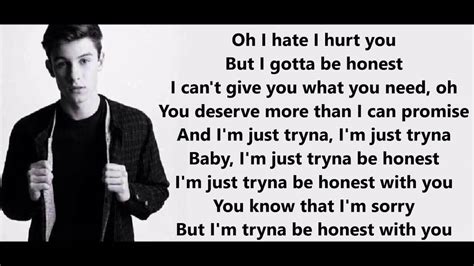 Honest Shawn Mendes Lyrics Youtube