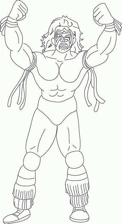 Coloring Pages Wwe Warrior Ryback Wrestling Ultimate