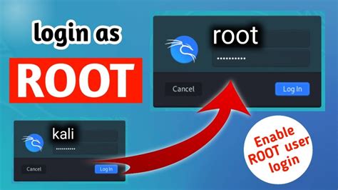 How To Login As Root User In Kali Linux Enable Root User Login Urdu Hindi Youtube