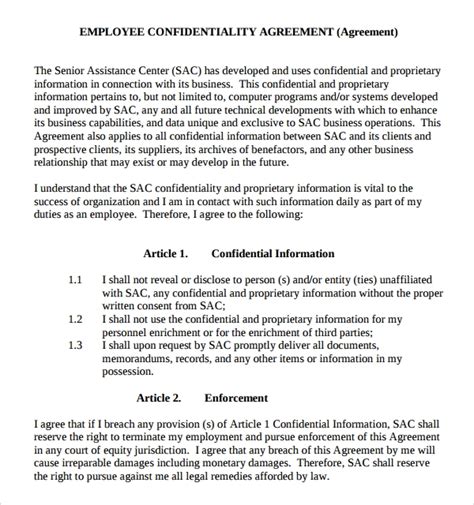 Free Printable Confidentiality Agreement Form Printable Forms Free Online