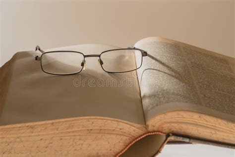 Antique Book With Glasses Stock Image Image Of Literary 68246021