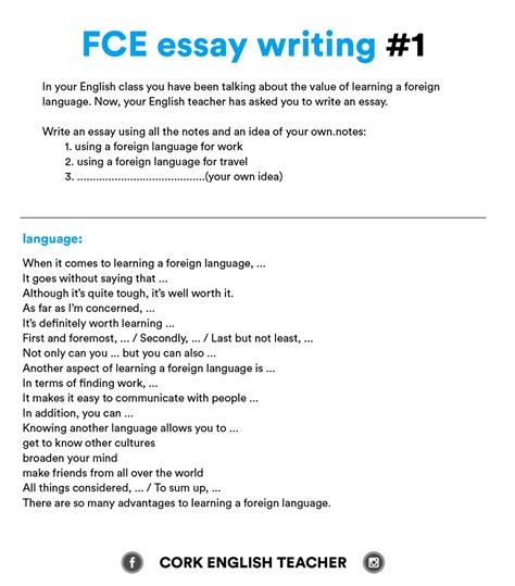 FCE Exam Writing Samples And Essay Examples Learn English Online For