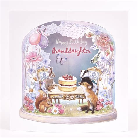 Buy Exquisite Collection Birthday Card Granddaughter Pop Up For Gbp 199 Card Factory Uk