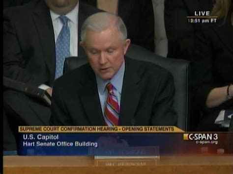 Sen Sessions Delivers Opening Statement At Kagan Hearing Youtube
