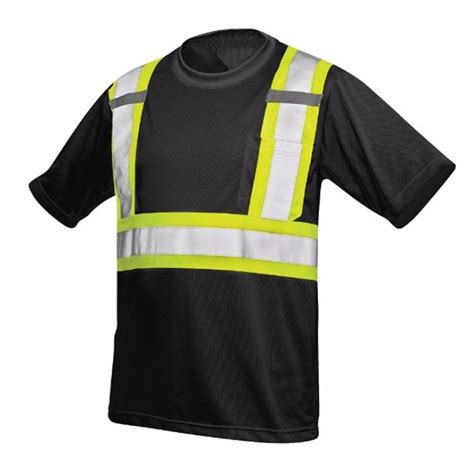 Custom High Visibility Reflective Safety T Shirt With Short Sleeves For