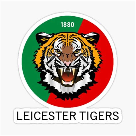 Leicester Tigers Logo Rugby Team Classic Sports T Sticker By