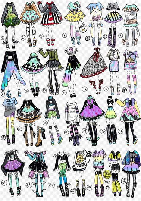 Closed 15 Pack Outfits By Guppie Vibes On Deviantart Drawing Anime