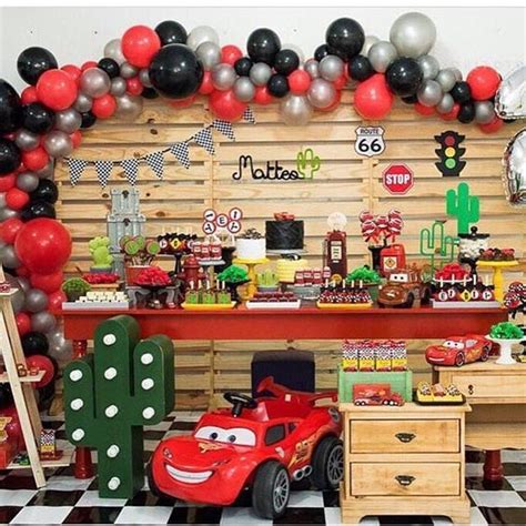 Ver más ideas sobre decoracion de cars, decoración de unas, cumple de cars. Fiesta infantil de Cars 3, decoracion para cumpleaños del ...