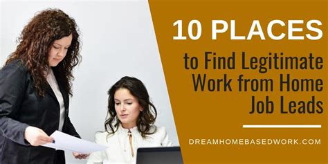 10 Places To Find Legitimate Work From Home Jobs