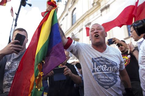 Poland Burning Gay Pride Flag Hohpaling