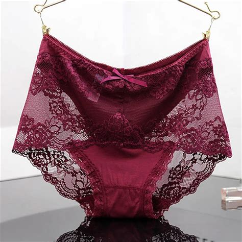 Sexy Women S Underwear Large Size Transparent Temptation Lace Panties
