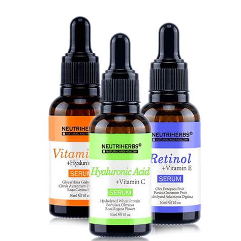 Neutriherbs Skin Serum Kit Hyaluronsyra Retinol Vitamin C Revolt