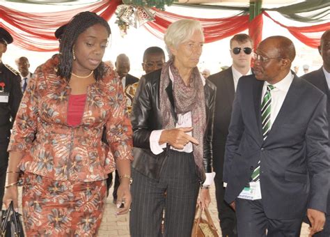 Kemi adeosun as the minister of finance. IMF Boss Christine Lagarde arrives in Nigeria for Meetings ...