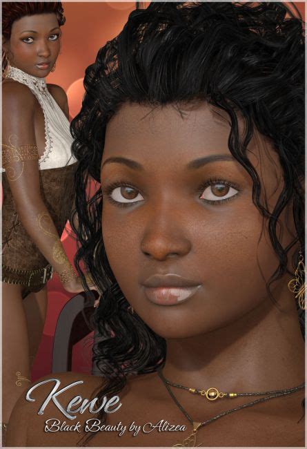 A3d Kewe Black Beauty For V4 Characters For Daz Studio And Poser