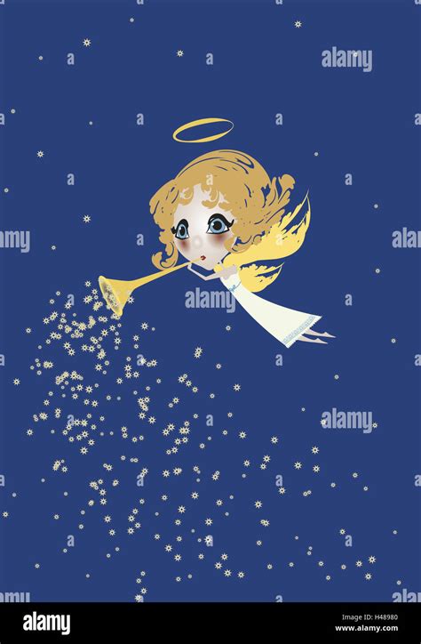 Angel With Trumpet High Resolution Stock Photography And Images Alamy