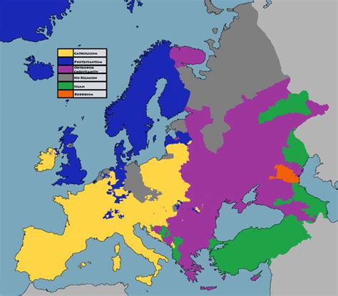Religion In Europe Vivid Maps