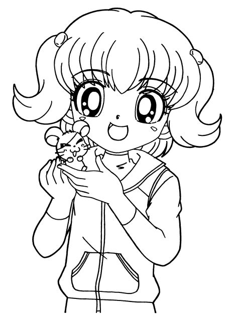Cute Anime Coloring Pages With Cute Style Educative Printable Chibi