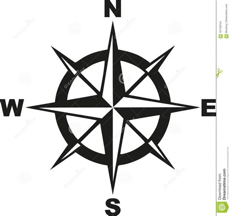 Moreover, during the winter in northern regions, when winter hours of sunlight are so short, just about any in your hemisphere, it's the north window that receives the most light and the south the least. Compass With North South East West Stock Vector ...