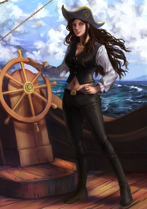 Pirate Boats Pirate Art Pirate Woman Fantasy Character Design Character Concept Character