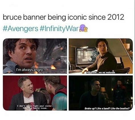 Time Travelbruce Banner Hulk Memes Funny Marvel Memes Dc Memes