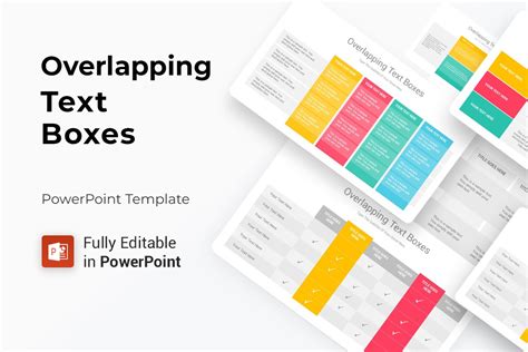 Overlapping Text Boxes Powerpoint Template Nulivo Market