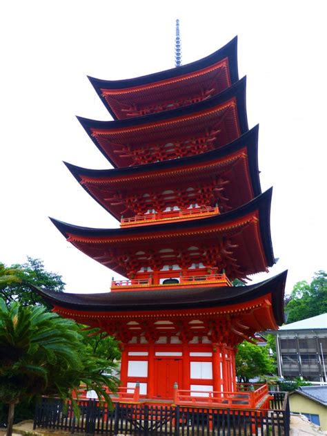 Miyajimas Five Story Pagoda Hiroshima Japan Travel Tourism Guide